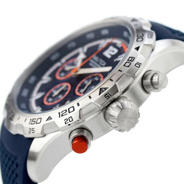 ノーティカ エヌエスティ― クオーツ 腕時計 メンズ クロノグラフ NAUTICA NAPNSS406 アナログ ネイビー ブランド おしゃれ 防水 プレゼント 男性 実用的