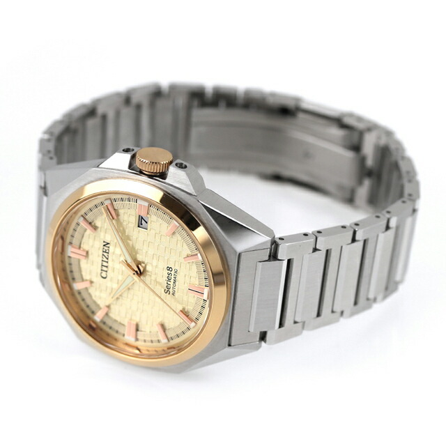 シチズン シリーズ8 メカニカル 831 自動巻き 腕時計 メンズ CITIZEN Series 8 NB6059-57P アナログ ゴールド 日本製 高級 ブランド おしゃれ 防水 文字盤 大きい プレゼント 男性 実用的