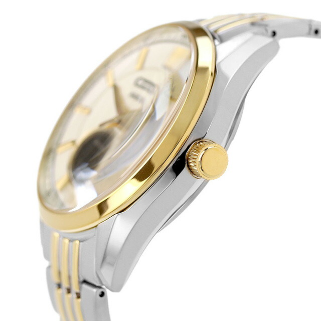 シチズン コレクション メカニカル クラシック オープンハート 自動巻き 腕時計 メンズ オープンハート CITIZEN COLLECTION NH9114-99P アナログ オフホワイト ゴールド 白 日本製 ブランド おしゃれ 防水 プレゼント 男性 実用的