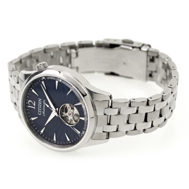 シチズン コレクション メカニカル オープンハート 自動巻き 腕時計 メンズ オープンハート CITIZEN COLLECTION NH9131-73L アナログ ネイビー ブランド おしゃれ 防水 プレゼント 男性 実用的