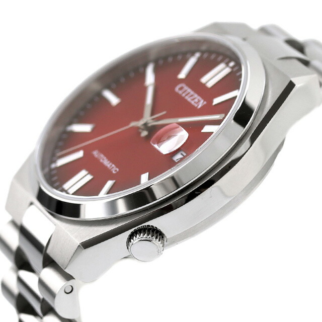 シチズン コレクション メカニカル TSUYOSA 自動巻き 腕時計 ブランド メンズ CITIZEN COLLECTION NJ0150-56W アナログ バーガンディ 赤 おしゃれ 防水 プレゼント 男性 実用的