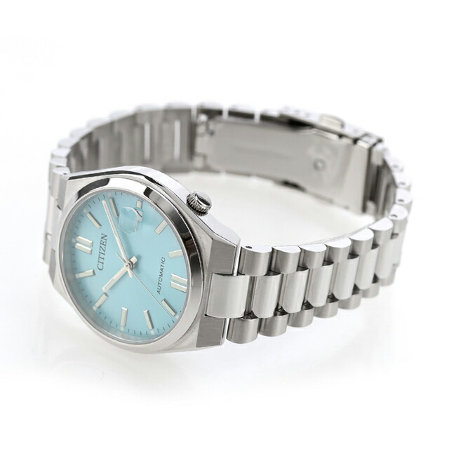 シチズン コレクション TSUYOSA 自動巻き 腕時計 ブランド メンズ レディース CITIZEN COLLECTION NJ0200-50L アナログ ライトブルー おしゃれ 防水 プレゼント 実用的