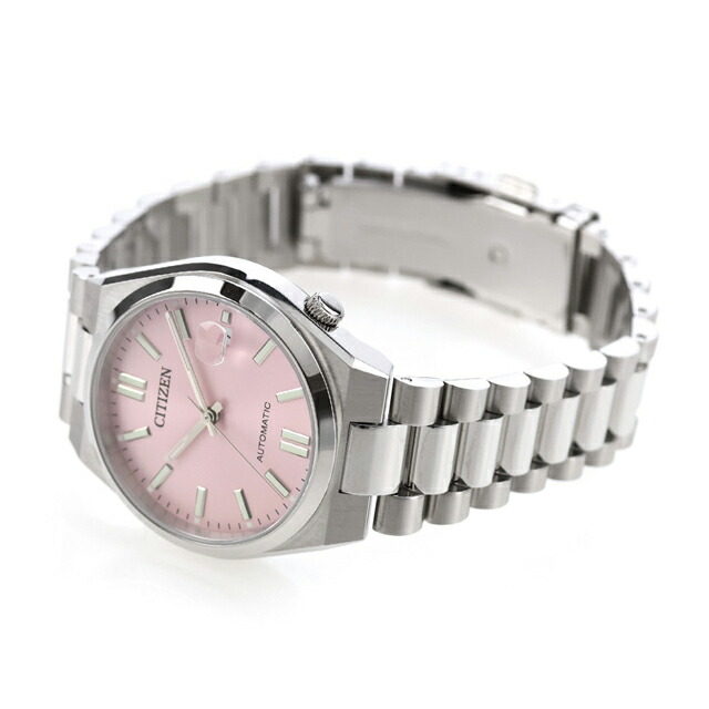 シチズン コレクション TSUYOSA 自動巻き 腕時計 ブランド メンズ レディース CITIZEN COLLECTION NJ0200-50Z アナログ ピンク おしゃれ 防水 プレゼント 実用的