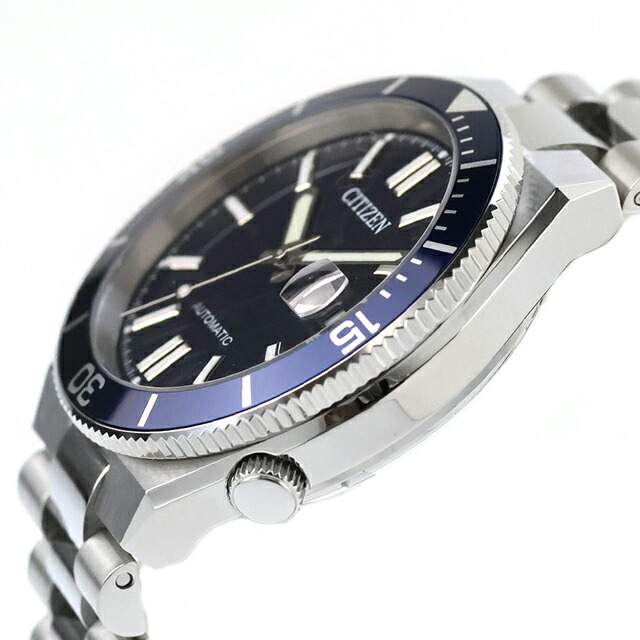 シチズン コレクション TSUYOSA 自動巻き 腕時計 ブランド メンズ CITIZEN COLLECTION NJ0230-59L アナログ ネイビー おしゃれ 防水 プレゼント 男性 実用的