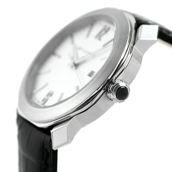 ブルガリ オクト ローマ 41mm メンズ 腕時計 OC41C6SLD BVLGARI ホワイト ブラック 高級 ブランド おしゃれ 防水 プレゼント 男性 実用的