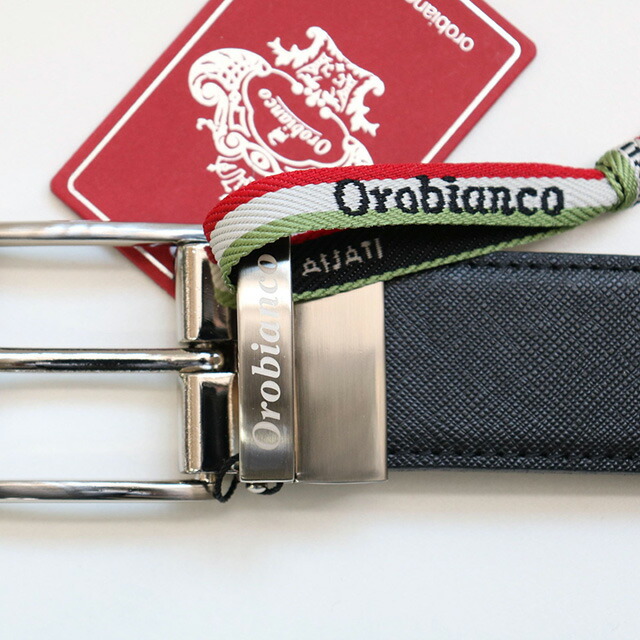 オロビアンコ ベルト メンズ ブランド Orobianco 牛革 革 レザー リバーシブル ORB-011304 D BK／CHOCO ブラック チョコ 小物