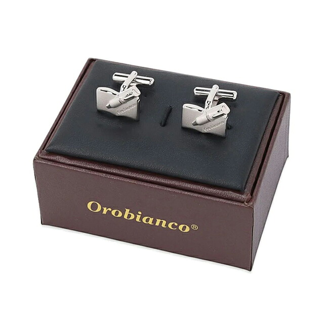 オロビアンコ カフス メンズ Orobianco ORC399A シルバー アクセサリー 袖口ボタン カフスボタン ジュエリー ブランド 高級 おしゃれ プレゼント 男性 実用的 かっこいい