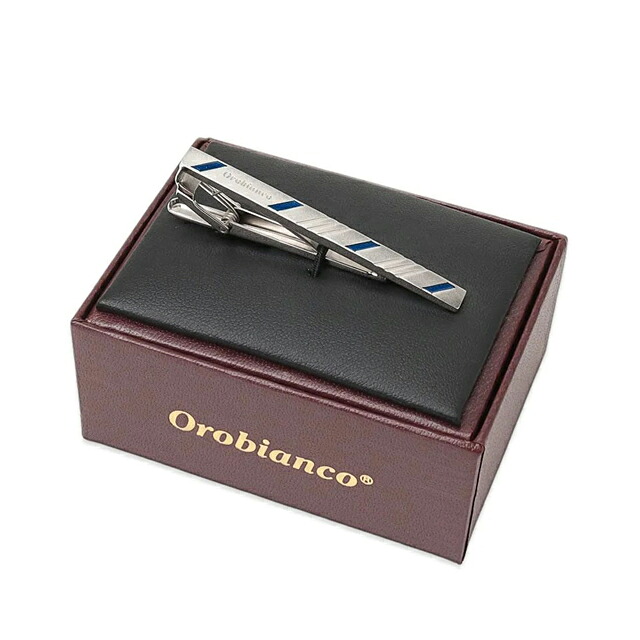 オロビアンコ ネクタイピン メンズ Orobianco ORT167B シルバー ブルー アクセサリー タイバー タイピン ジュエリー ブランド 高級 おしゃれ プレゼント 男性 実用的 かっこいい