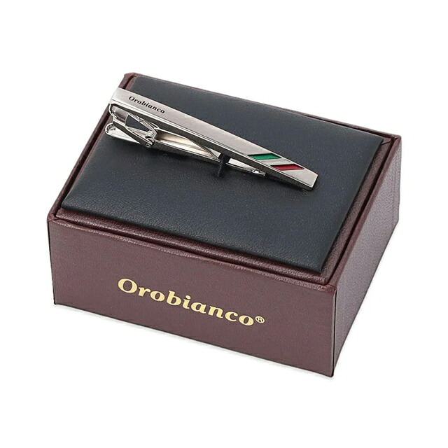 オロビアンコ ネクタイピン メンズ Orobianco ORT5015A シルバー トリコロール アクセサリー タイバー タイピン ジュエリー ブランド 高級 おしゃれ プレゼント 男性 実用的 かっこいい