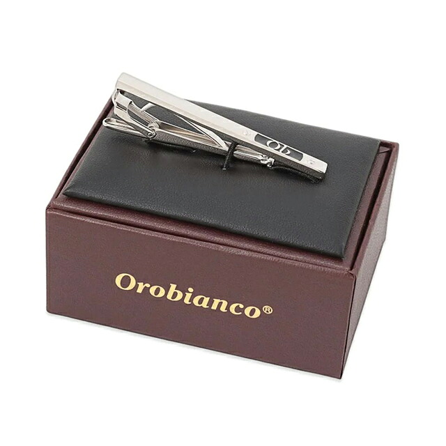 オロビアンコ ネクタイピン メンズ Orobianco ORT540A シルバー ブラック アクセサリー タイバー タイピン ジュエリー ブランド 高級 おしゃれ プレゼント 男性 実用的 かっこいい