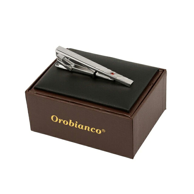 オロビアンコ ネクタイピン メンズ Orobianco ORT587A-07 シルバー レッド アクセサリー タイバー タイピン ジュエリー ブランド 高級 おしゃれ プレゼント 男性 実用的 かっこいい