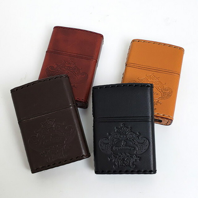 オロビアンコ ライター メンズ レディース ブランド Orobianco 真鍮、牛革 ZIPPO 革巻き ORZ-001 BK ブラック 小物