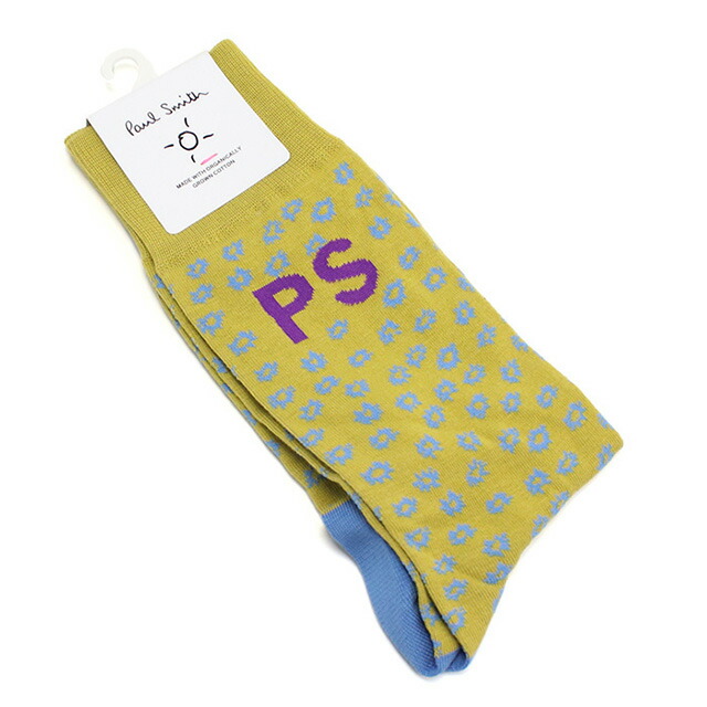 ポール・スミス ソックス メンズ ブランド Paul Smith イタリア M1A380CI イエロー系 マルチカラー ウェア