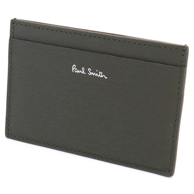 ポール・スミス カードケース メンズ Paul Smith レザー イタリア M1A4768 グレー系 財布 定期入れ ブランド 高級 おしゃれ プレゼント 実用的