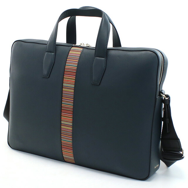 ポール・スミス ブリーフケース メンズ Paul Smith レザー タイ M1A6603 BLUE ブルー系 バッグ 軽量 A4 ノートpc ブランド 高級 おしゃれ プレゼント 男性 実用的 かっこいい