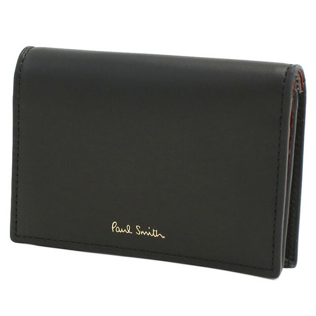 ポール・スミス 名刺入れ メンズ ブランド Paul Smith レザー M1A6758 ブラック 小物 高級 おしゃれ プレゼント 実用的