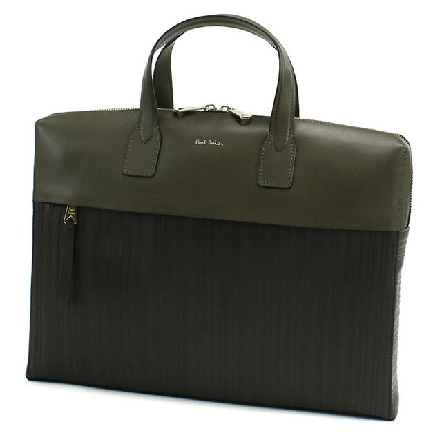 ポール・スミス ブリーフケース メンズ Paul Smith レザー タイ M1A7167 GREEN カーキ ブラック バッグ 軽量 A4 ノートpc ブランド 高級 おしゃれ プレゼント 男性 実用的 かっこいい