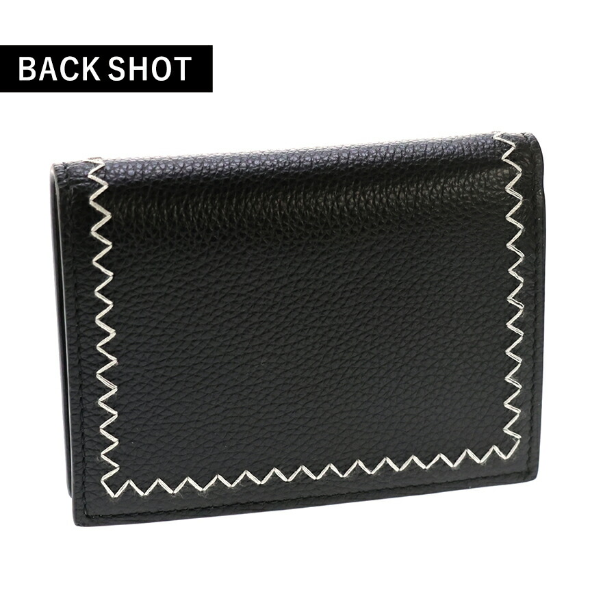 マルニ 二つ折り財布 レディース ブランド MARNI ロゴ 刺繍 ブラック 財布 ウォレット 高級 おしゃれ プレゼント 実用的