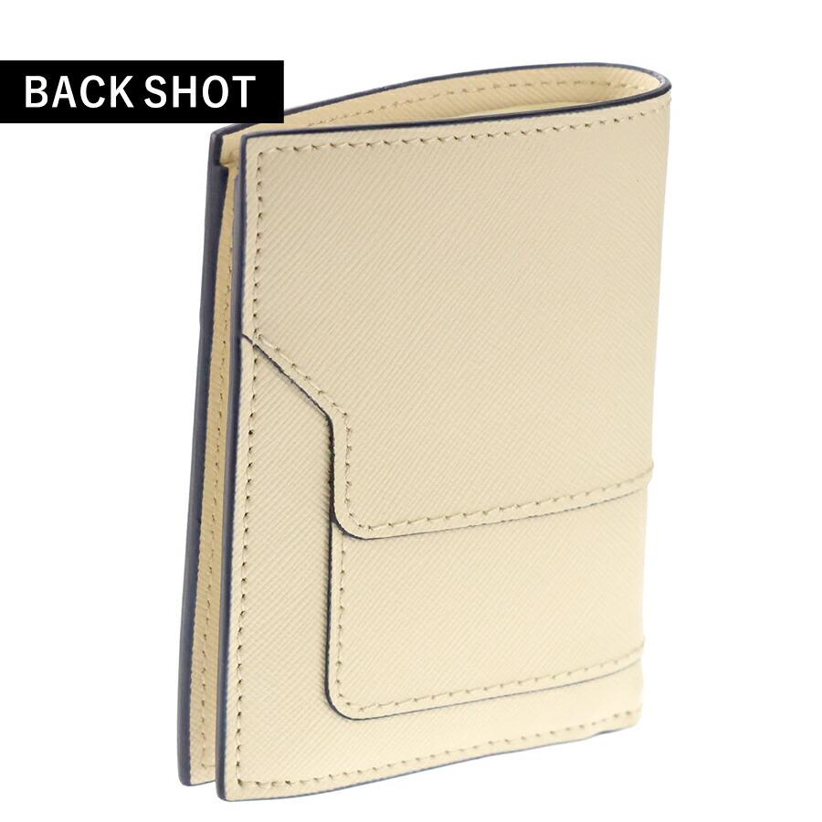 マルニ 二つ折り財布 レディース ブランド MARNI ロゴ ホワイト 財布 ウォレット 高級 おしゃれ プレゼント 実用的