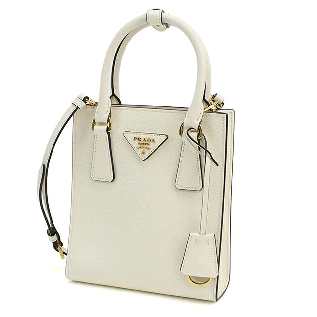 プラダ ハンドバッグ レディース ブランド PRADA 1BA358 BIANCON 軽量 小さめ 手提げ 高級 おしゃれ プレゼント 女性 実用的 かわいい