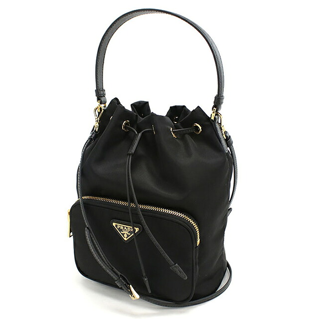 プラダ ハンドバッグ レディース ブランド PRADA VELA 2WAY 1BH038 ブラック 軽量 小さめ 手提げ 高級 おしゃれ プレゼント 女性 実用的 かわいい