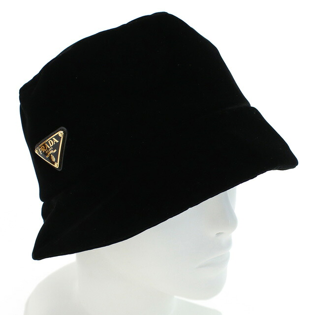 プラダ ハット レディース ブランド PRADA VELLUTO ビスコース レーヨン イタリア 1HC137 NERO ブラック 小物 選べるモデル
