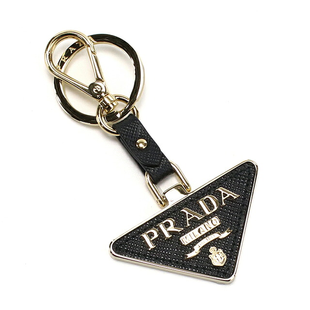 プラダ キーリング レディース ブランド PRADA レザー 1PP128 ブラック 高級 おしゃれ プレゼント 実用的