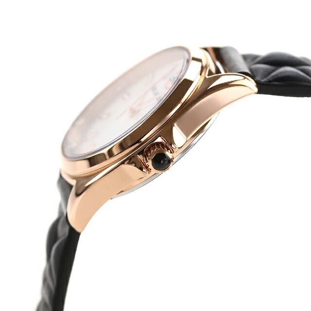 カール・ラガーフェルド ラウンド エッセンシャル クォーツ 電池式 腕時計 ブランド レディース KARL LAGERFELD R0551107501 アナログ シェル ブラック 黒 おしゃれ 防水 かわいい プレゼント 女性 実用的