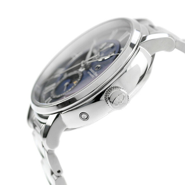 オリエントスター Classic Collection M45 F7 Mechanical Moon Phase 自動巻き 腕時計 ブランド メンズ ムーンフェイズ オープンハート ORIENT STAR RK-BT0002L ネイビー おしゃれ 防水 プレゼント 男性 実用的