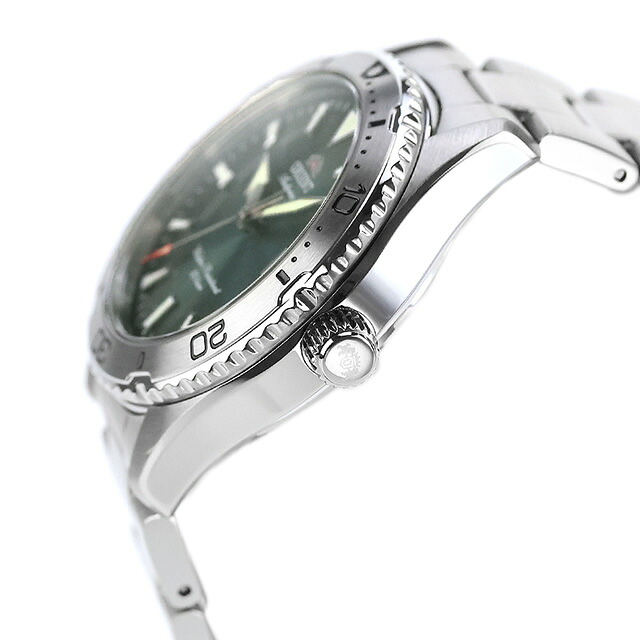 オリエント Sports Orient Mako 自動巻き 腕時計 ブランド メンズ ORIENT SPORTS RN-AC0Q13E アナログ グリーン おしゃれ 防水 プレゼント 男性 実用的