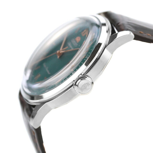 オリエント Classic Orient Bambino 自動巻き 腕時計 ブランド メンズ ORIENT CLASSIC RN-BB0001E アナログ グリーン ダークブラウン おしゃれ 防水 プレゼント 男性 実用的