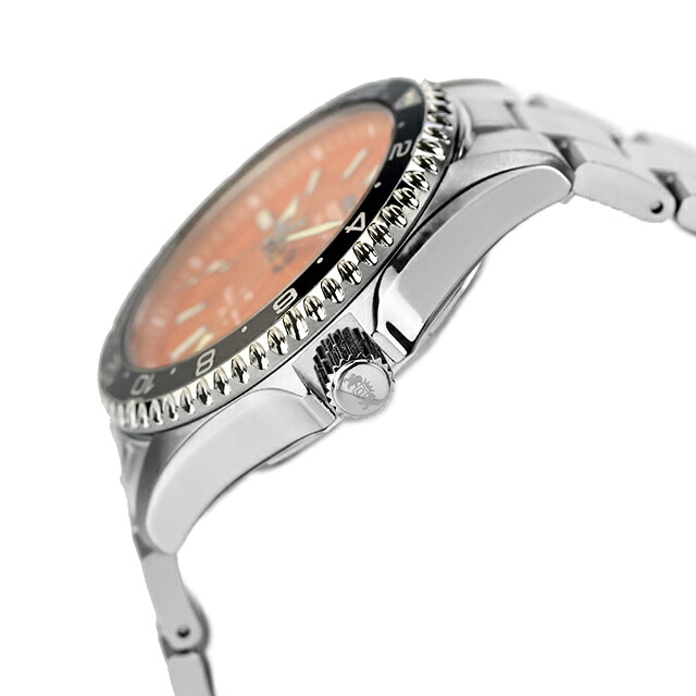 オリエント スポーツ マコ GMT 自動巻き 腕時計 ブランド メンズ ORIENT SPORTS RN-BC0004Y アナログ オレンジ おしゃれ 防水 プレゼント 男性 実用的