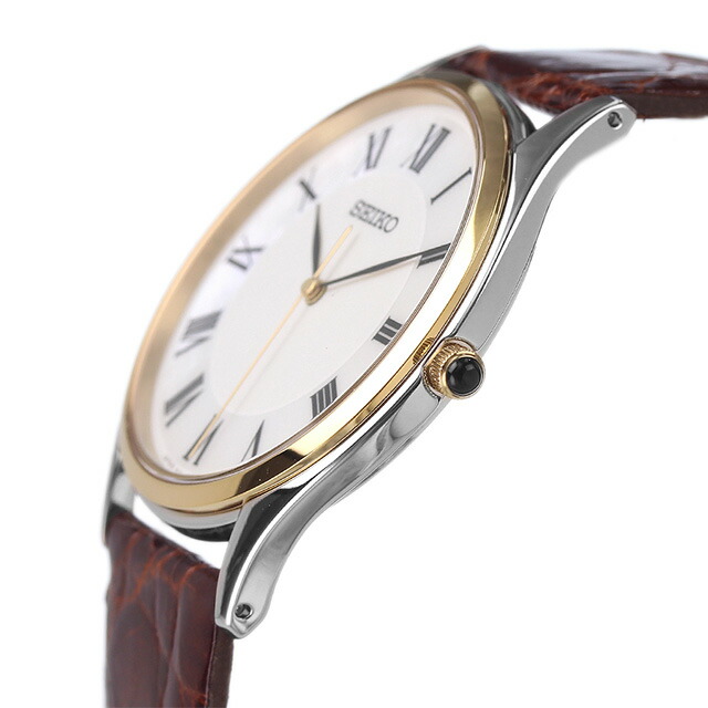 セイコー ドルチェ＆エクセリーヌ クオーツ SACM152 腕時計 メンズ マザーオブパール ブラウン SEIKO DOLCE＆EXCELINE 高級 ブランド おしゃれ 防水 プレゼント 男性 実用的