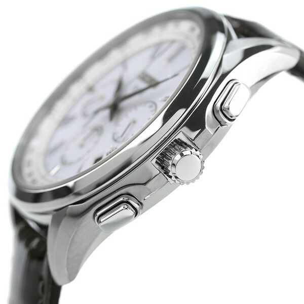 セイコー ドルチェ＆エクセリーヌ 電波ソーラー SADA039 クロノグラフ 腕時計 ホワイト グレー SEIKO DOLCE＆EXCELINE 高級 ブランド おしゃれ 防水 プレゼント 男性 実用的