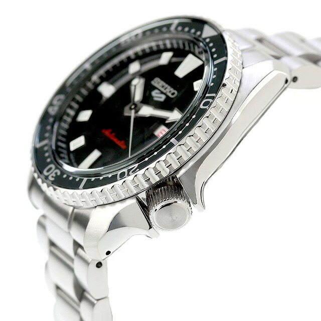 セイコー5 スポーツ SKX Series New Design 自動巻き 腕時計 ブランド メンズ Seiko 5 Sports SBSA305 アナログ ブラック 黒 日本製 おしゃれ 防水 プレゼント 男性 実用的