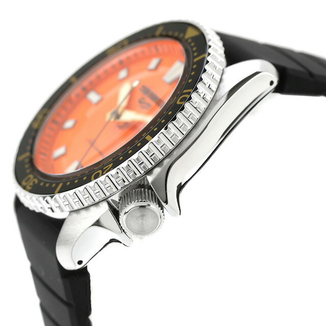 セイコー5 スポーツ SKX Series 自動巻き 腕時計 ブランド メンズ Seiko 5 Sports SBSA309 アナログ オレンジ 日本製 おしゃれ 防水 プレゼント 男性 実用的