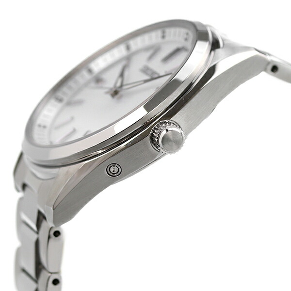 セイコーセレクション 流通限定モデル 日本製 電波ソーラー メンズ 腕時計 ソーラー電波腕時計 ソーラー電波時計 SBTM317 SEIKO SELECTION ホワイト ブランド おしゃれ 防水 プレゼント 男性 実用的