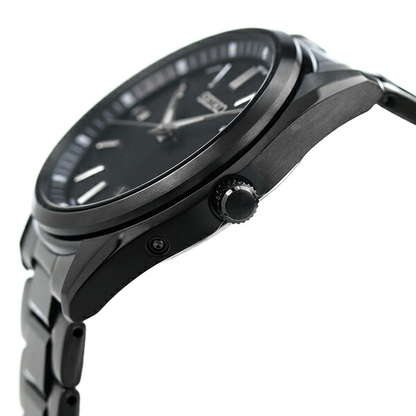 セイコーセレクション 流通限定モデル 電波ソーラー メンズ 腕時計 ソーラー電波腕時計 ソーラー電波時計 SBTM325 SEIKO SELECTION オールブラック 黒 ブランド おしゃれ 防水 プレゼント 男性 実用的