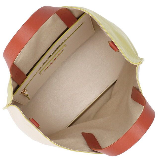 マルニ ハンドバッグ レディース ブランド MARNI SHMP0018U1-P2644 ベージュ／ライトライム 軽量 小さめ 手提げ 高級 おしゃれ プレゼント 女性 実用的 かわいい