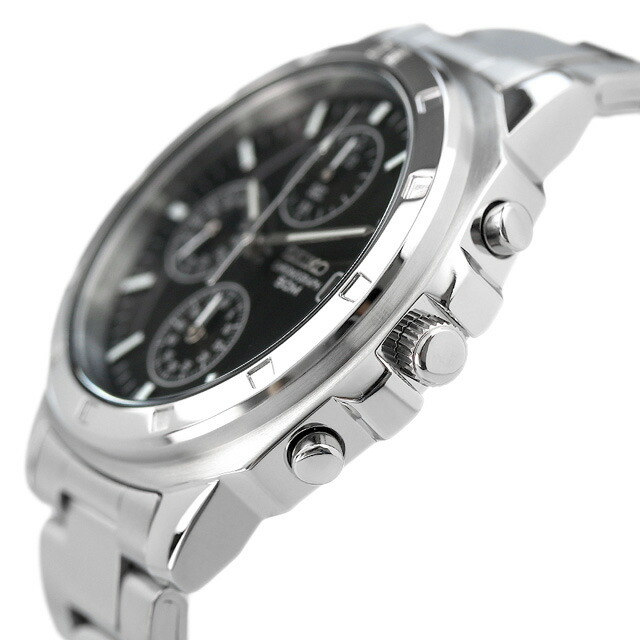 セイコー 海外モデル 逆輸入 クオーツ SND191P1 クロノグラフ ブラック 腕時計 時計 逆 輸入 海外セイコー ブランド おしゃれ 防水 プレゼント 男性 実用的