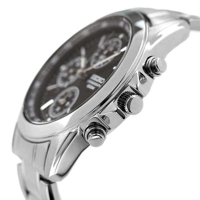 セイコー 海外モデル 逆輸入 クオーツ SND309P1 クロノグラフ ブラック 腕時計 時計 逆 輸入 海外セイコー ブランド おしゃれ 防水 プレゼント 男性 実用的