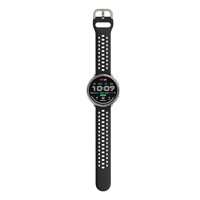 アマズフィット Active 2 スタンダード 充電式クォーツ スマートウォッチ ブランド メンズ レディース Bluetooth Amazfit SP170073-C226 デジタル シルバー