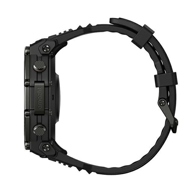 アマズフィット T-Rex 3 Pro 充電式クオーツ スマートウォッチ ブランド メンズ レディース チタン Bluetooth 健康 Amazfit SP170078-C239 デジタル ブラック 黒