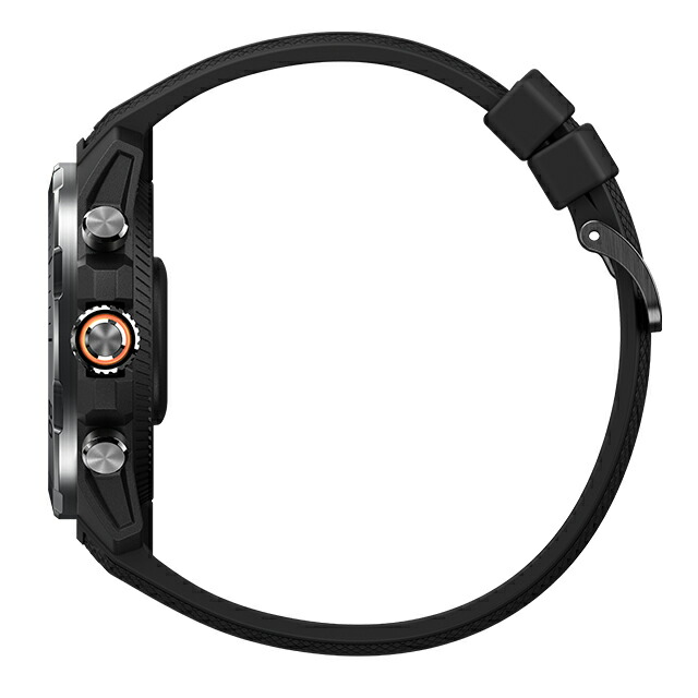 ミブロ オブシディアンブラック 充電式クォーツ スマートウォッチ ブランド メンズ Bluetooth mibro SP380013-C222 デジタル シルバー