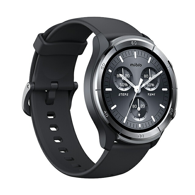 ミブロ A3 Black 充電式クォーツ スマートウォッチ ブランド メンズ レディース Bluetooth mibro SP380014-C22 デジタル ブラック 黒