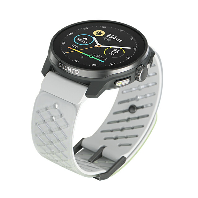 スント レース エス チタニウム カナリー 充電式クオーツ スマートウォッチ ブランド メンズ レディース SUUNTO SS051105000 デジタル ホワイト イエロー 白