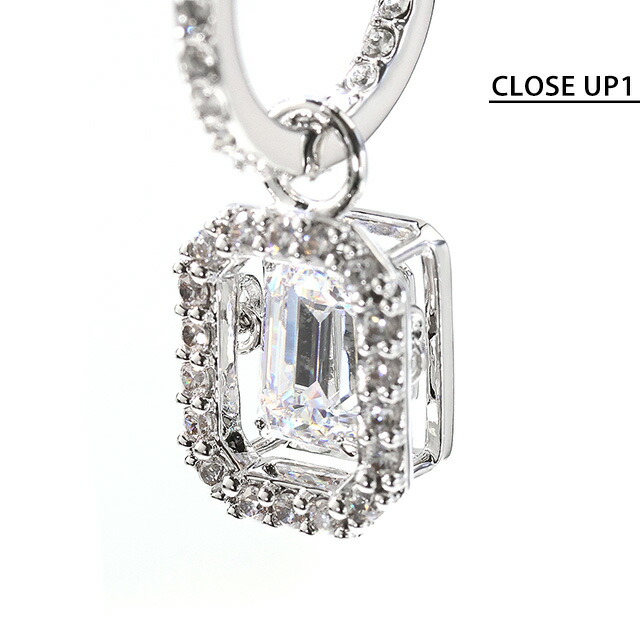 スワロフスキー ピアス レディース ブランド SWAROVSKI Una フープ スワロフスキー 両耳用 5638495 シルバー アクセサリー