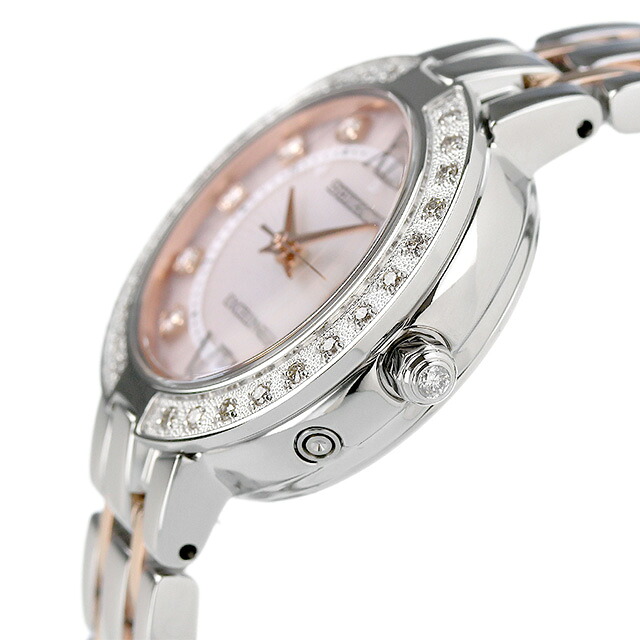 セイコー エクセリーヌ 電波ソーラー プレステージライン SWCW085 SEIKO DOLCE&EXCELINE レディース 腕時計 ダイヤモンド ピンク 時計 ブランド おしゃれ 防水 プレゼント 女性 実用的