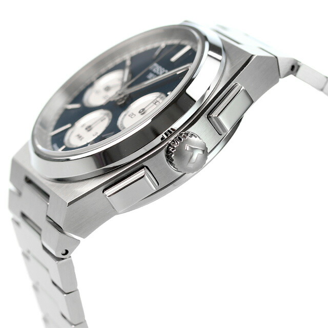 ティソ T-クラシック ピーアールエックス 自動巻き 腕時計 メンズ クロノグラフ TISSOT T1374271104100 アナログ ブルー スイス製 ブランド おしゃれ 防水 プレゼント 男性 実用的