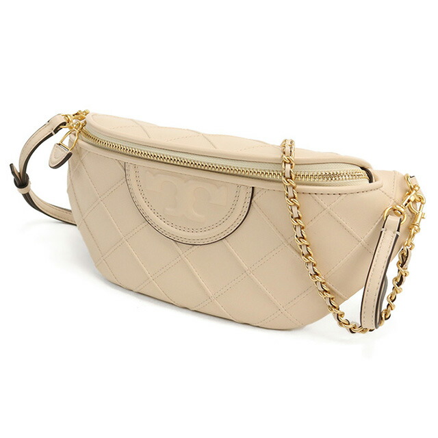 トリーバーチ ボディバッグ レディース ブランド TORY BURCH FLEMING NEW BELT BAG レザー 160132 NEW CREAM ベージュ系 バッグ 軽量 小さめ 高級 おしゃれ プレゼント 女性 実用的 かわいい